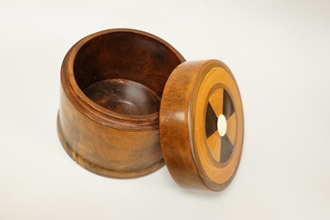 Two treen boxes, a cigarette box, a tortoiseshell box, a military tobacco box, a plated box and various decorative metal panels, CITES Submission reference, KPXPJXQU